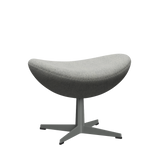 3127 Fußhocker für Egg™ Sessel, Gestell in Silbergrau von Arne Jacobsen - Hallingdal - 110 White/Grey - Jacobsen Plus