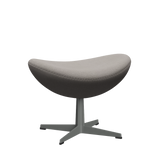 3127 Fußhocker für Egg™ Sessel, Gestell in Silbergrau von Arne Jacobsen - Hallingdal - 113 Light Grey - Jacobsen Plus