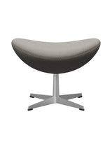 3127 Fodskammel til Ægget af Arne Jacobsen stofgr. 2 - Hallingdal / 113 Lys Grå - Jacobsen Plus