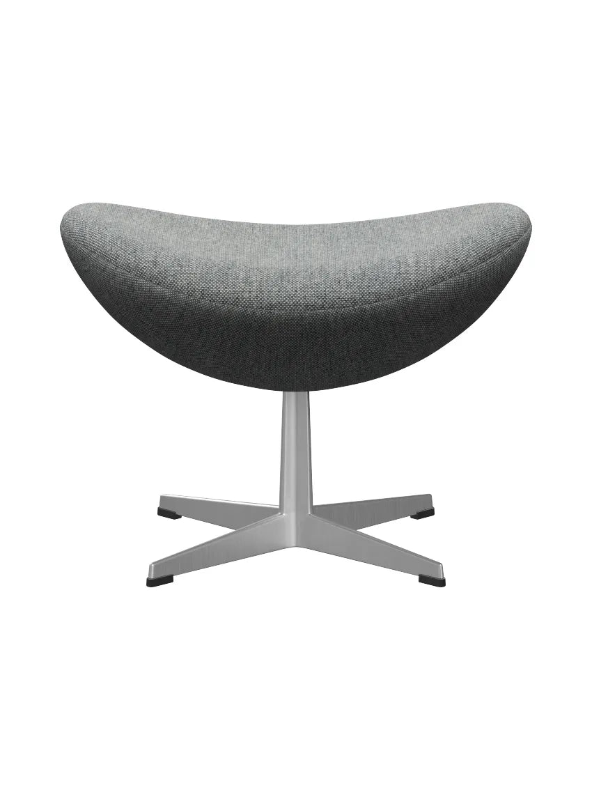 3127 Fodskammel til Ægget af Arne Jacobsen stofgr. 2 - Hallingdal / 116 White Grey - Jacobsen Plus