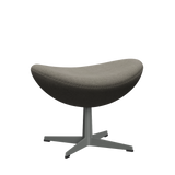3127 Fußhocker für Egg™ Sessel, Gestell in Silbergrau von Arne Jacobsen - Hallingdal - 123 Beige - Jacobsen Plus