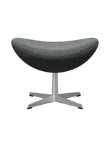 3127 Fodskammel til Ægget af Arne Jacobsen stofgr. 2 - Hallingdal / 126 White-Brown - Jacobsen Plus