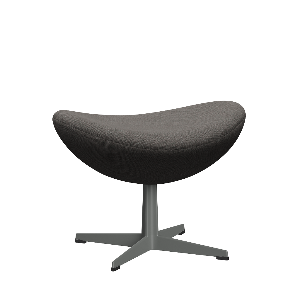 3127 Fußhocker für Egg™ Sessel, Gestell in Silbergrau von Arne Jacobsen - Hallingdal - 143 Grey/Dark - Jacobsen Plus