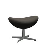 3127 Fußhocker für Egg™ Sessel, Gestell in Silbergrau von Arne Jacobsen - Hallingdal - 153 Light Charcoal - Jacobsen Plus