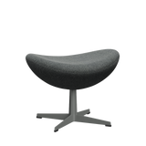 3127 Fußhocker für Egg™ Sessel, Gestell in Silbergrau von Arne Jacobsen - Hallingdal - 166 White Black - Jacobsen Plus