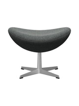 3127 Fodskammel til Ægget af Arne Jacobsen stofgr. 2 - Hallingdal / 166 White Black - Jacobsen Plus