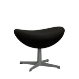3127 Fußhocker für Egg™ Sessel, Gestell in Silbergrau von Arne Jacobsen - Hallingdal - 173 Black/Grey - Jacobsen Plus