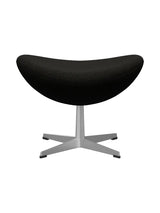 3127 Fodskammel til Ægget af Arne Jacobsen stofgr. 2 - Hallingdal / 173 Sort-grå - Jacobsen Plus