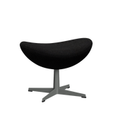 3127 Fußhocker für Egg™ Sessel, Gestell in Silbergrau von Arne Jacobsen - Hallingdal - 180 Charcoal - Jacobsen Plus