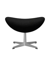 3127 Fodskammel til Ægget af Arne Jacobsen stofgr. 2 - Hallingdal / 180 Charcoal - Jacobsen Plus