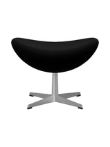 3127 Fodskammel til Ægget af Arne Jacobsen stofgr. 2 - Hallingdal / 190 Sort - Jacobsen Plus