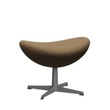 3127 Fußhocker für Egg™ Sessel, Gestell in Silbergrau von Arne Jacobsen - Hallingdal - 224 Light Brown - Jacobsen Plus