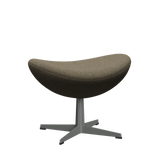 3127 Fußhocker für Egg™ Sessel, Gestell in Silbergrau von Arne Jacobsen - Hallingdal - 227 Grey/Brown - Jacobsen Plus
