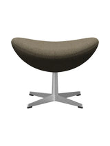 3127 Fodskammel til Ægget af Arne Jacobsen stofgr. 2 - Hallingdal / 227 Grå-Brun - Jacobsen Plus