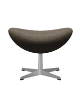 3127 Fodskammel til Ægget af Arne Jacobsen stofgr. 2 - Hallingdal / 270 Brun-grå - Jacobsen Plus