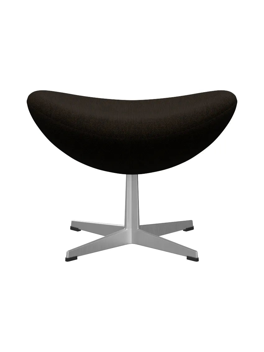 3127 Fodskammel til Ægget af Arne Jacobsen stofgr. 2 - Hallingdal / 370 Sort-brun - Jacobsen Plus