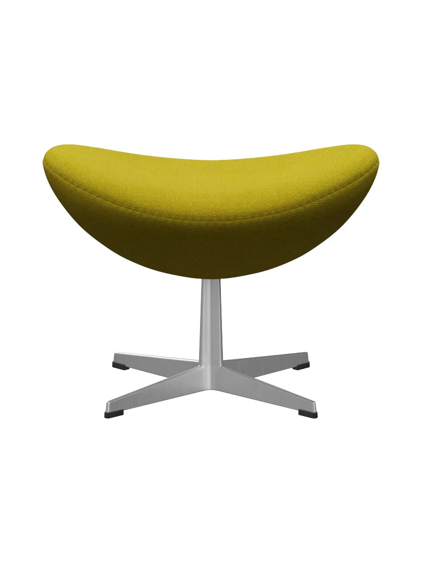 3127 Fodskammel til Ægget af Arne Jacobsen stofgr. 2 - Hallingdal / 420 Gul-Grøn - Jacobsen Plus