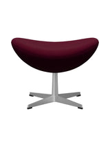 3127 Fodskammel til Ægget af Arne Jacobsen stofgr. 2 - Hallingdal / 563 Mørk rosa - Jacobsen Plus