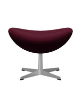 3127 Fodskammel til Ægget af Arne Jacobsen stofgr. 2 - Hallingdal / 573 Vinrød lilla - Jacobsen Plus