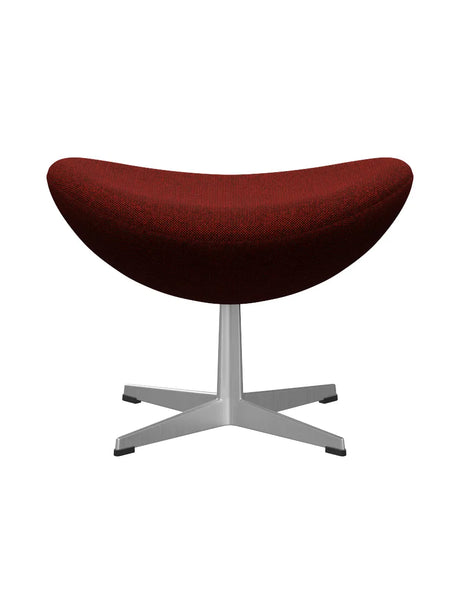 3127 Fußhocker für Egg™ Sessel von Arne Jacobsen Textilgr. 2 - Hallingdal / 596 Rot-Schwarz - Jacobsen Plus