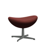 3127 Fußhocker für Egg™ Sessel, Gestell in Silbergrau von Arne Jacobsen - Hallingdal - 660 Red/Green - Jacobsen Plus