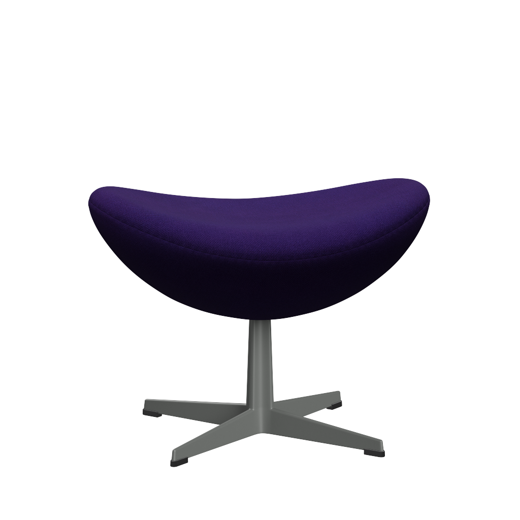3127 Fußhocker für Egg™ Sessel, Gestell in Silbergrau von Arne Jacobsen - Hallingdal - 702 Purple - Jacobsen Plus