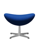 3127 Fodskammel til Ægget af Arne Jacobsen stofgr. 2 - Hallingdal / 733 Koralblå - Jacobsen Plus