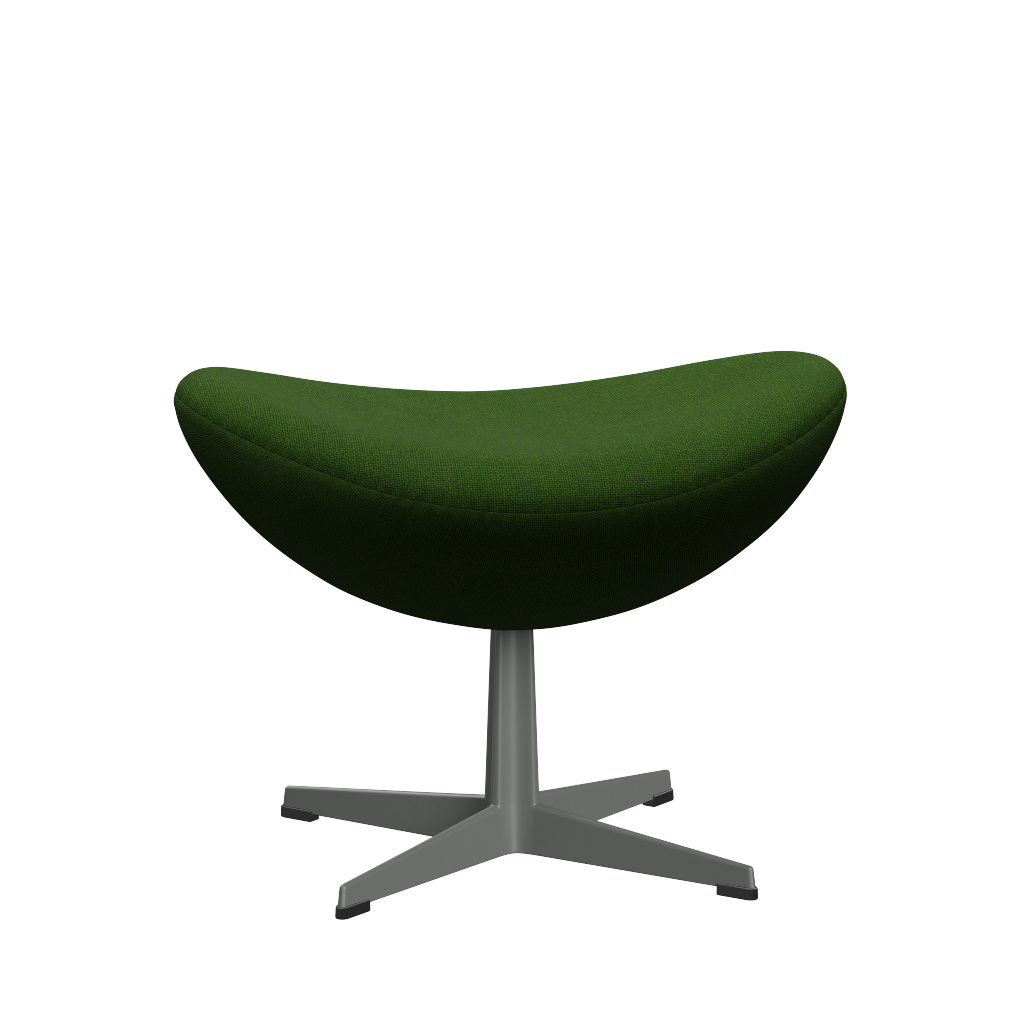 3127 Fußhocker für Egg™ Sessel, Gestell in Silbergrau von Arne Jacobsen - Hallingdal - 960 Grass Green - Jacobsen Plus