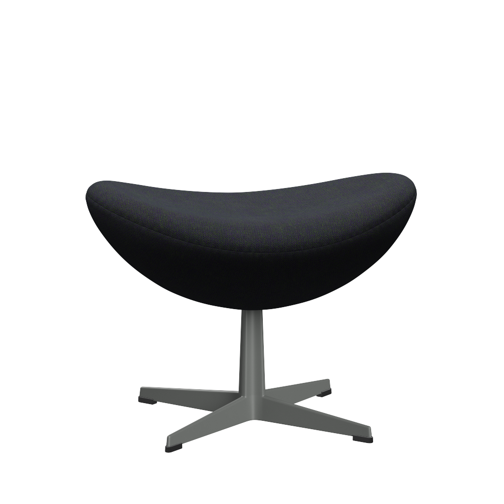 3127 Fußhocker für Egg™ Sessel, Gestell in Silbergrau von Arne Jacobsen - Hallingdal - 968 Purple/Green - Jacobsen Plus