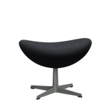 3127 Fußhocker für Egg™ Sessel, Gestell in Silbergrau von Arne Jacobsen - Hallingdal - 968 Purple/Green - Jacobsen Plus