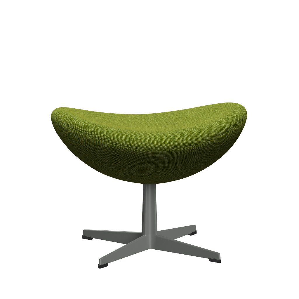 3127 Fußhocker für Egg™ Sessel, Gestell in Silbergrau von Arne Jacobsen - Hallingdal - 980 Green - Jacobsen Plus