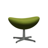 3127 Fußhocker für Egg™ Sessel, Gestell in Silbergrau von Arne Jacobsen - Hallingdal - 980 Green - Jacobsen Plus