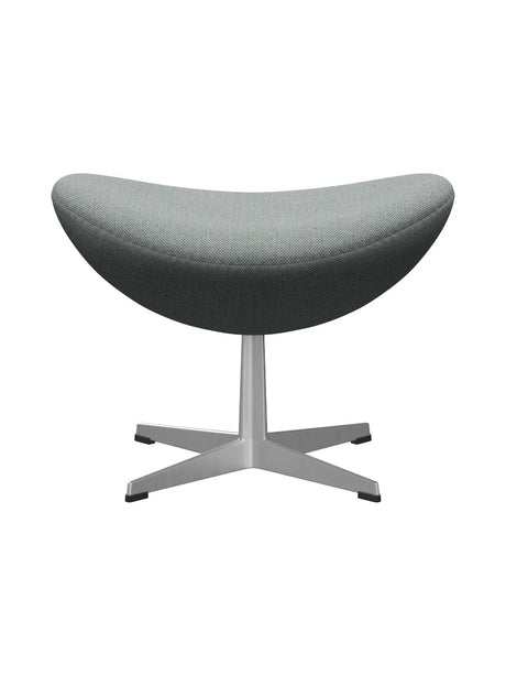 3127 Fußhocker für Egg™ Sessel von Arne Jacobsen Textilgr. 2 - Re-Wool / 828 Pale Aqua-Natur - Jacobsen Plus