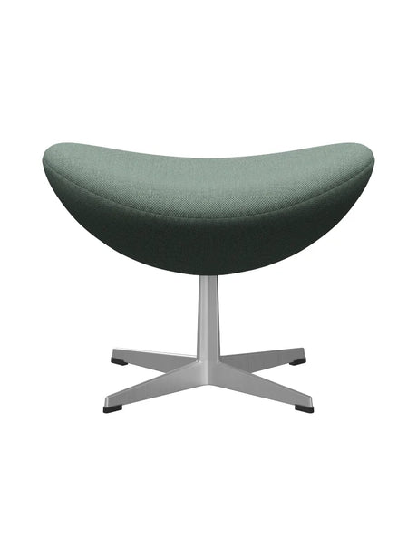 3127 Fußhocker für Egg™ Sessel von Arne Jacobsen Textilgr. 2 - Re-Wool / 858 aqua-natural - Jacobsen Plus
