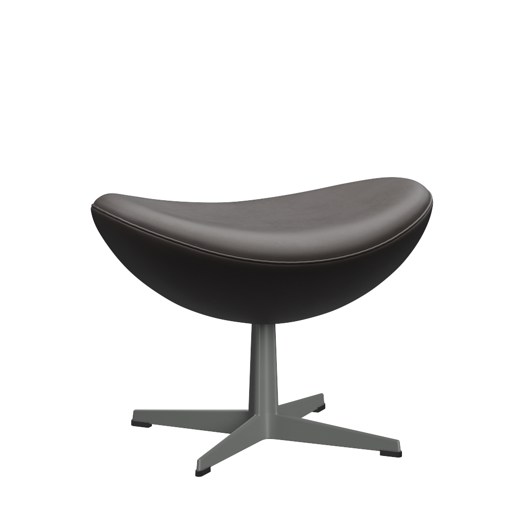 3127 Fußhocker für Egg™ Sessel, Gestell in Silbergrau von Arne Jacobsen - 1 - Jacobsen Plus