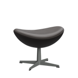 3127 Fußhocker für Egg™ Sessel, Gestell in Silbergrau von Arne Jacobsen - 1 - Jacobsen Plus