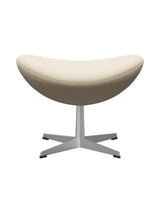 3127 Fodskammel til Ægget af Arne Jacobsen stofgr. 2 - Steelcut / 110 Hvid - Jacobsen Plus