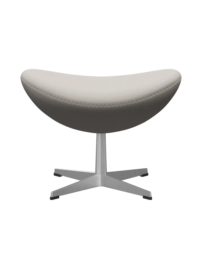 3127 Fodskammel til Ægget af Arne Jacobsen stofgr. 2 - Steelcut / 220 Off white - Jacobsen Plus