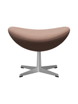 3127 Fodskammel til Ægget af Arne Jacobsen stofgr. 2 - Steelcut / 605 Light beige-light red - Jacobsen Plus