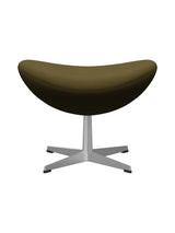 3127 Fodskammel til Ægget af Arne Jacobsen stofgr. 2 - Steelcut / 985 Army green - Jacobsen Plus