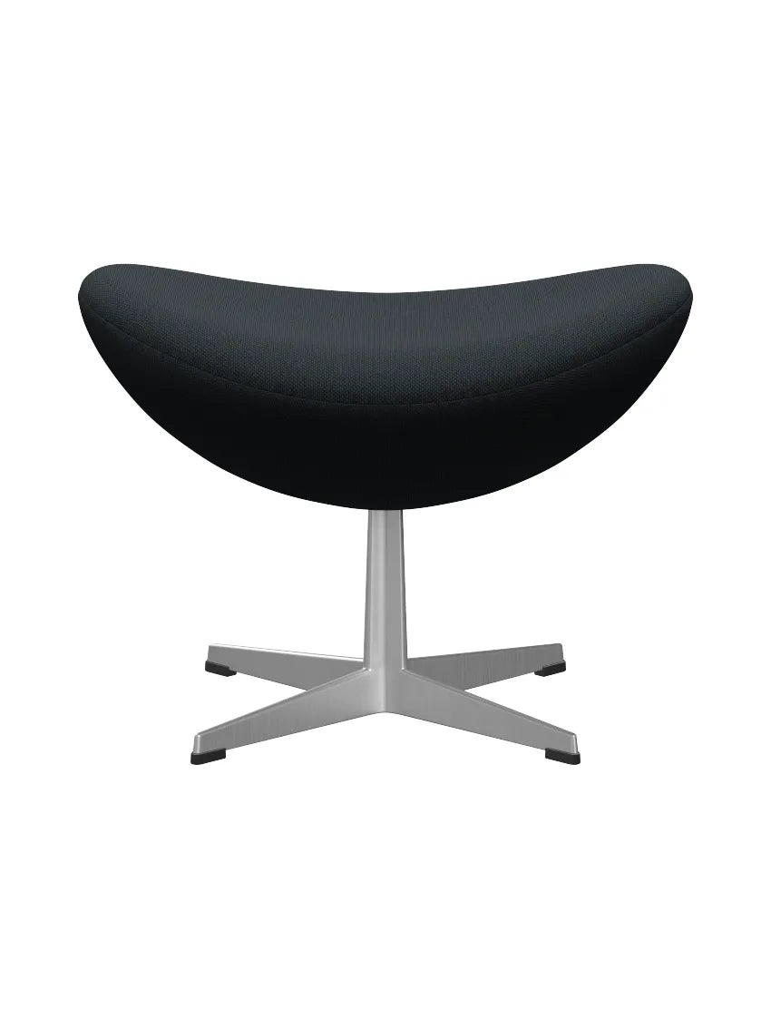 3127 Fodskammel til Ægget af Arne Jacobsen stofgr. 2 - Steelcut Trio / 195 Sort - Jacobsen Plus