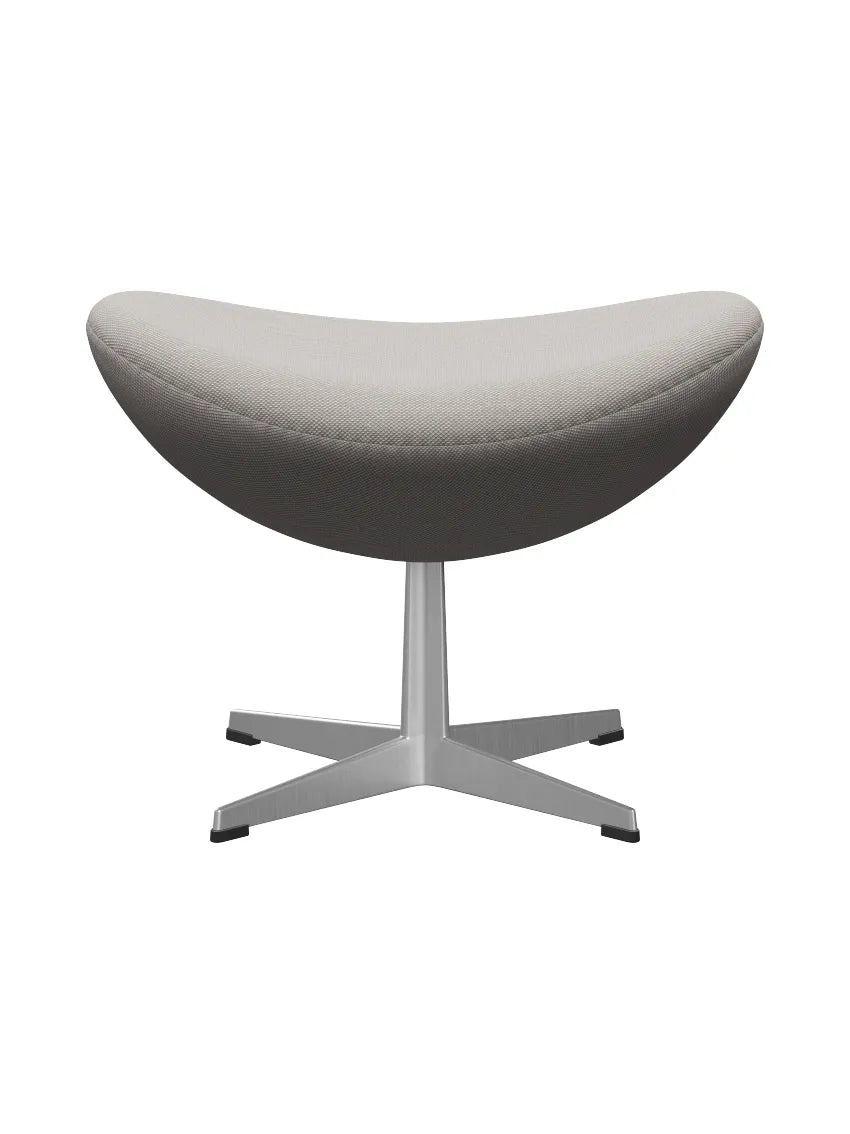 3127 Fodskammel til Ægget af Arne Jacobsen stofgr. 2 - Steelcut Trio / 205 White & grey - Jacobsen Plus