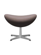 3127 Fodskammel til Ægget af Arne Jacobsen stofgr. 2 - Steelcut Trio / 416 Orange-Light Grey-Black - Jacobsen Plus