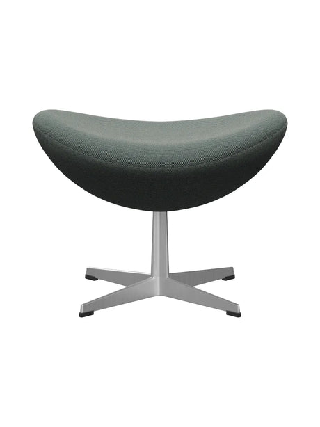 3127 Fußhocker für Egg™ Sessel von Arne Jacobsen Textilgr. 2 - Steelcut Trio / 916 White-Dark Green - Jacobsen Plus