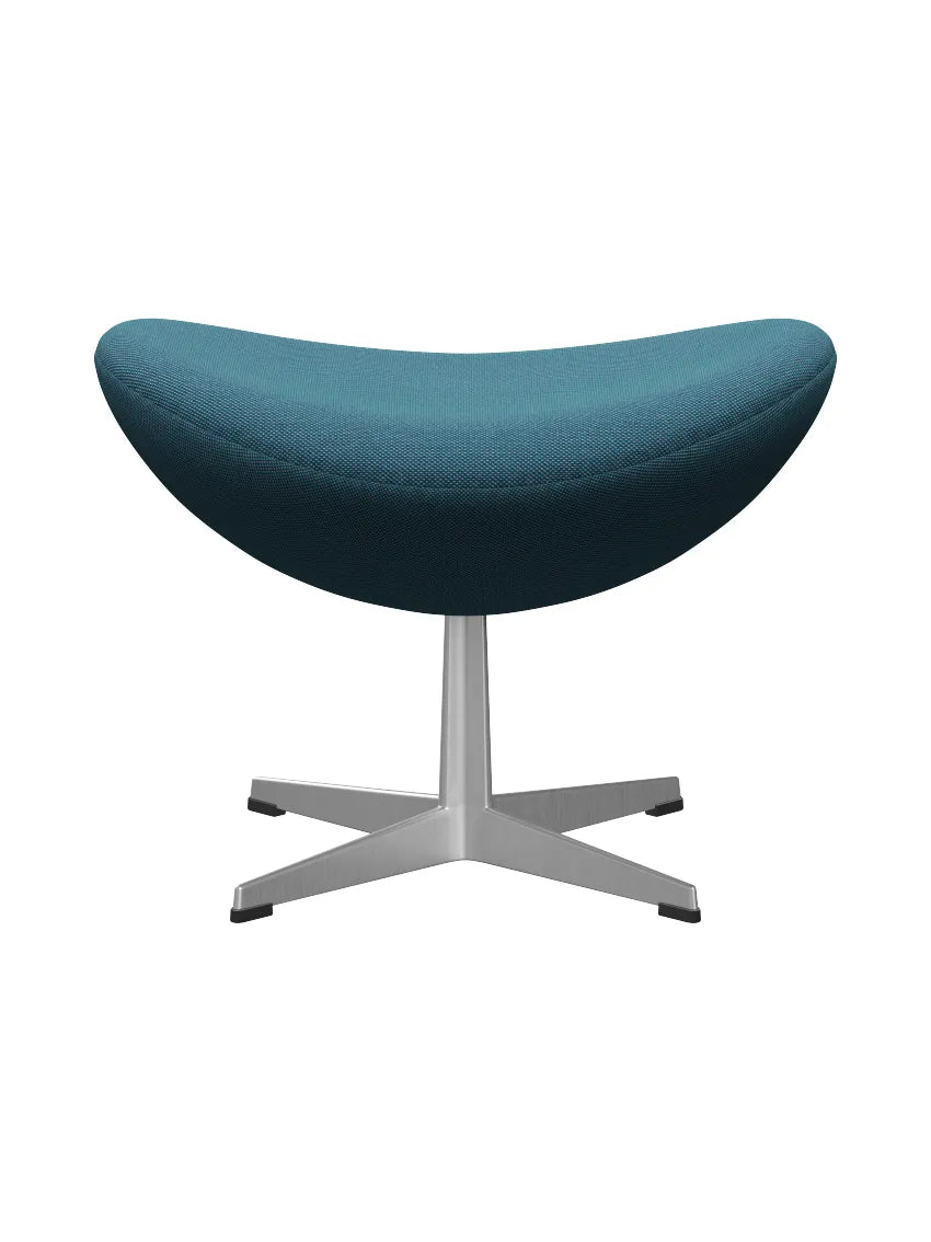 3127 Fodskammel til Ægget af Arne Jacobsen stofgr. 2 - Steelcut Trio / 983 Turkis - Jacobsen Plus