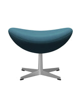 3127 Fodskammel til Ægget af Arne Jacobsen stofgr. 2 - Steelcut Trio / 983 Turkis - Jacobsen Plus