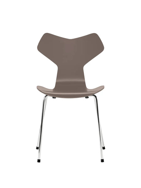 3130 Grand Prix stol lakeret af Arne Jacobsen - Deep Clay / Krom - Jacobsen Plus