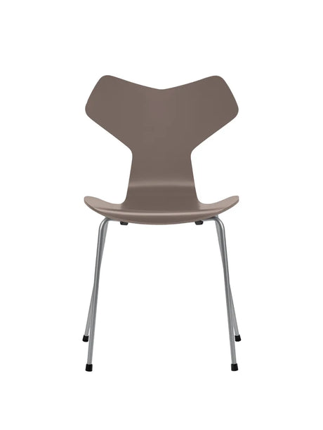 3130 Grand Prix stol lakeret af Arne Jacobsen - Deep Clay / Silver Grey - Jacobsen Plus