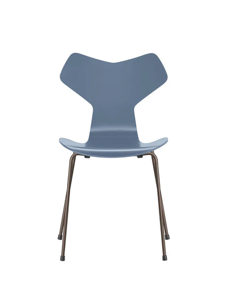 3130 Grand Prix stol lakeret af Arne Jacobsen - Dusk Blue / Brown Bronze - Jacobsen Plus
