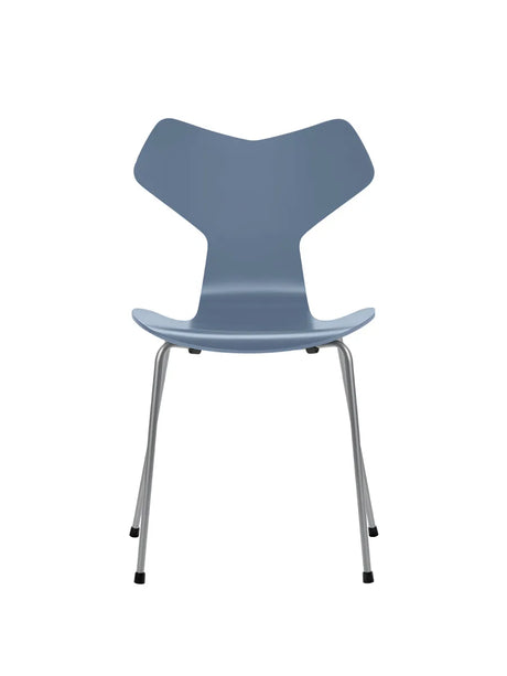 3130 Grand Prix stol lakeret af Arne Jacobsen - Dusk Blue / Silver Grey - Jacobsen Plus